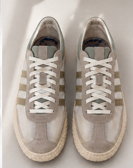 Retro Striped Casual Sneakers – Classic Everyday Shoes (44)