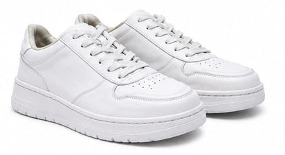minimalist low-top white leather sneaker (12)