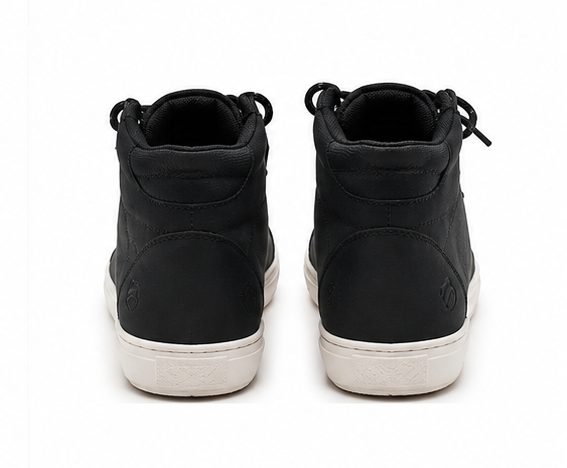 Classic Black High-Top Casual Sneakers