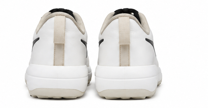 Nike White Golf Shoes – Black Swoosh & Cushioned Sol