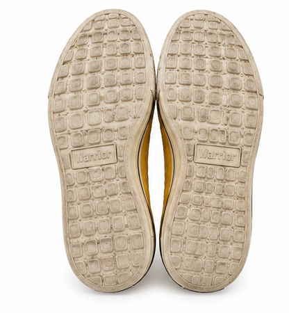 Classic Yellow High-Top Canvas Sneakers