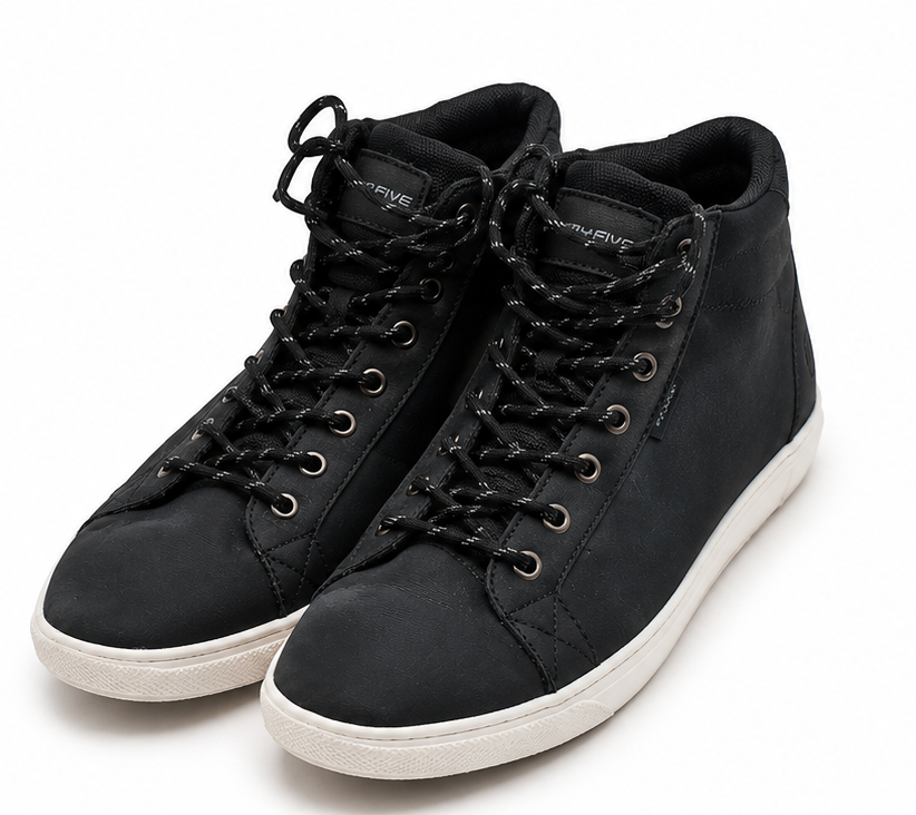 Classic Black High-Top Casual Sneakers