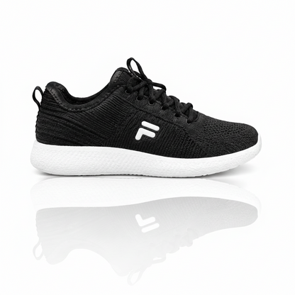 Black Knit Running Sneakers