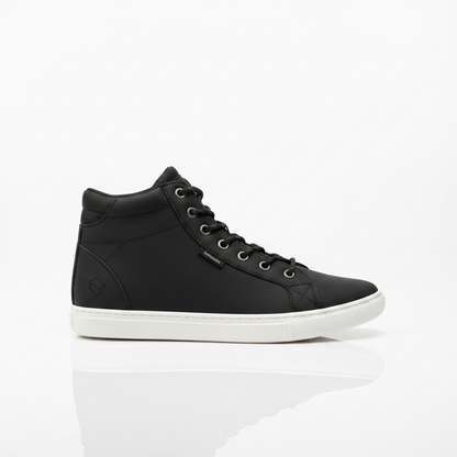 Classic Black High-Top Casual Sneakers