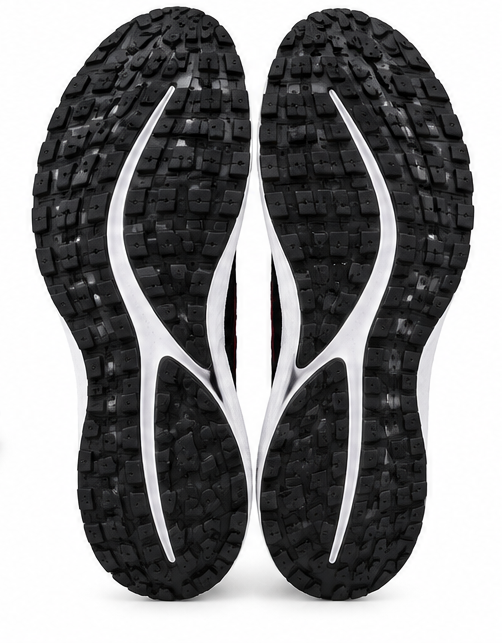 Nike Black & Red Running Sneakers