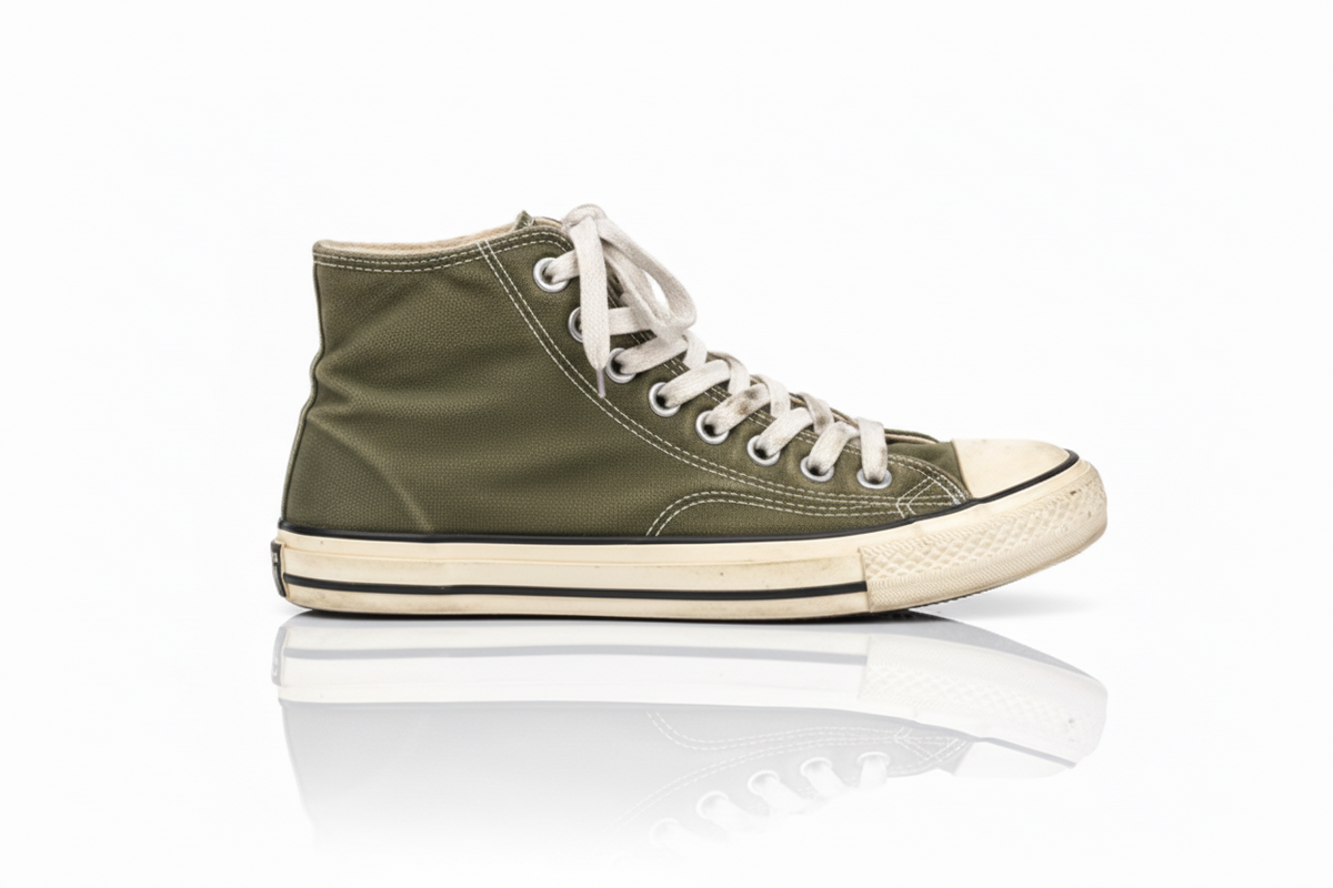 High-Top Canvas Sneaker
