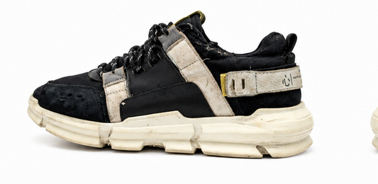 Black & Beige Chunky Sneakers (36)