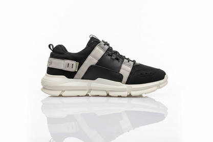 Black & Beige Chunky Sneakers (36)