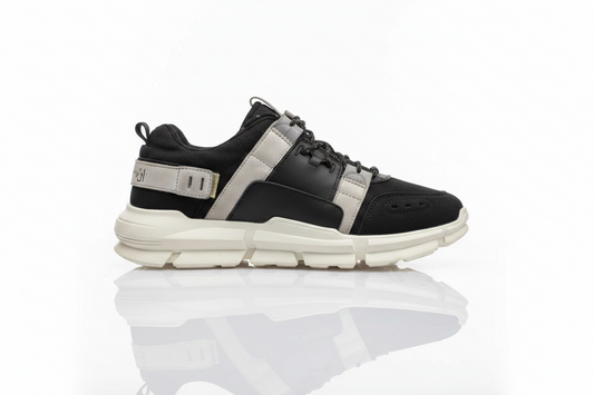 Black & Beige Chunky Sneakers (36)