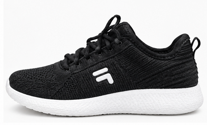 Black Knit Running Sneakers