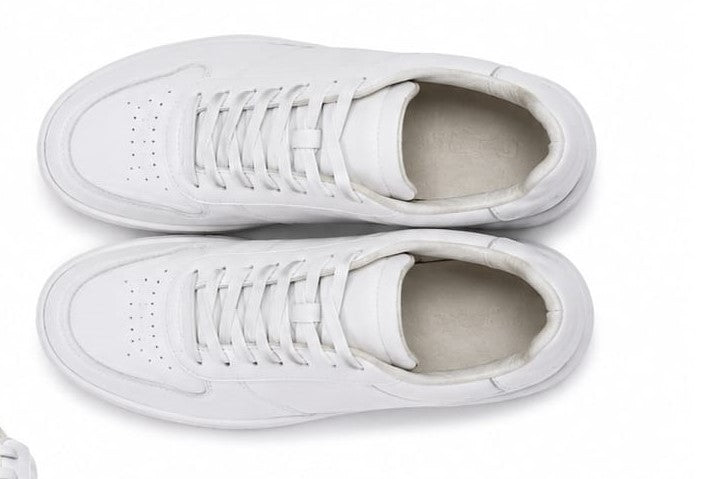 minimalist low-top white leather sneaker (12)