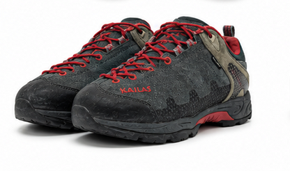 Merrell Hiking Shoes – Black, Red & Olive (32)