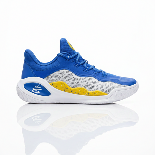 Blue & Yellow Performance Basketball Sneakers