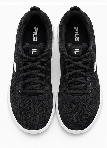 Black Knit Running Sneakers