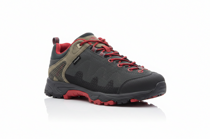 Merrell Hiking Shoes – Black, Red & Olive (32)