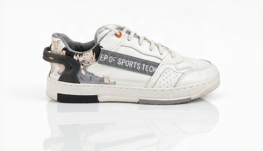 Anime low-top white sneaker