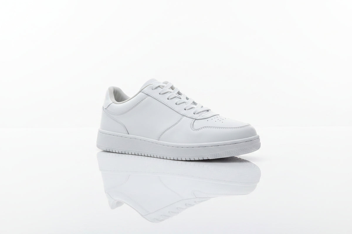 minimalist low-top white leather sneaker (12)