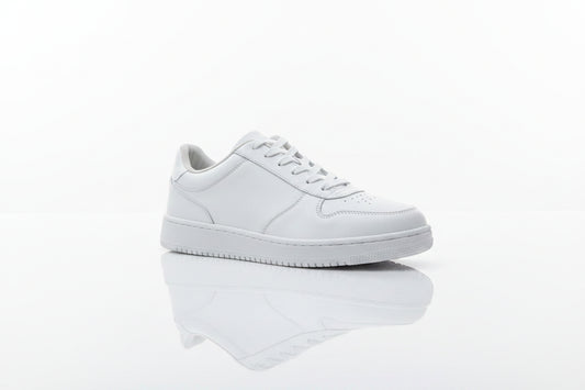 minimalist low-top white leather sneaker (12)