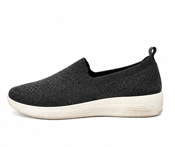 Women's Black Slip-On Comfort Shoes (47)