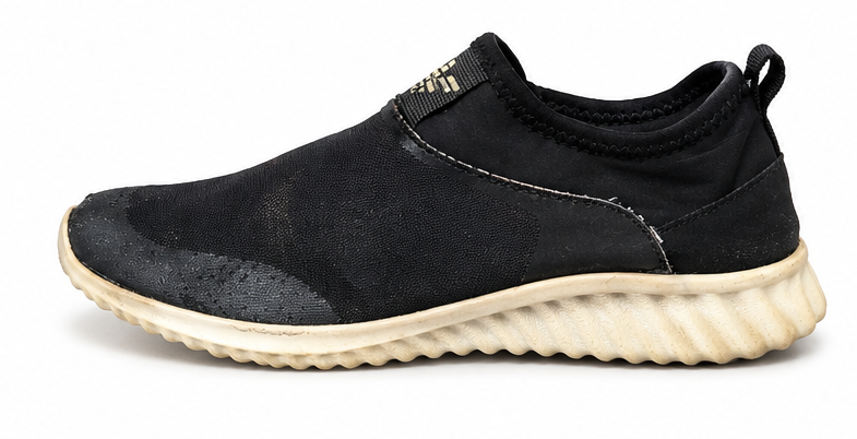 black adidas slip-on sock shoe