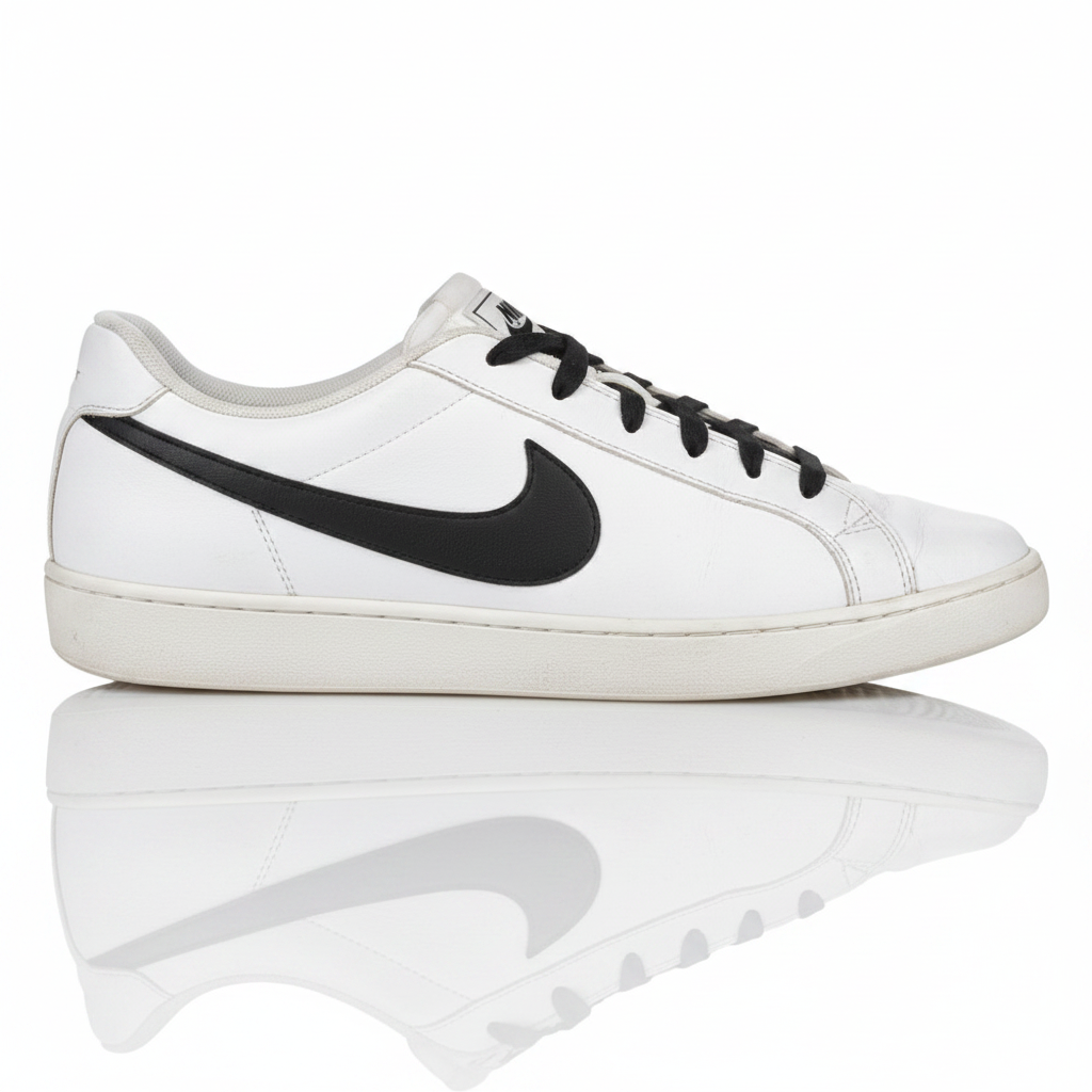 Classic White & Black Low-Top Sneakers