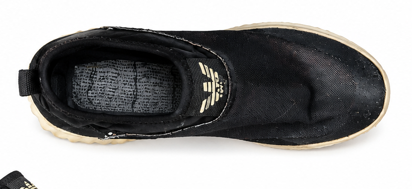black adidas slip-on sock shoe
