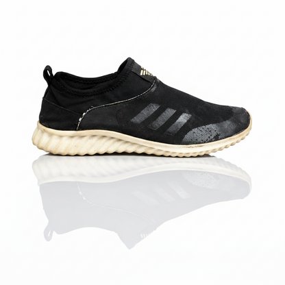 black adidas slip-on sock shoe