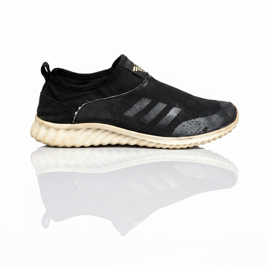 black adidas slip-on sock shoe
