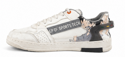 Anime low-top white sneaker