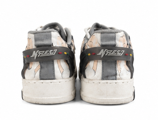 Anime low-top white sneaker